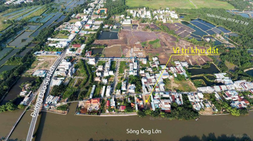 Bán đất mặt tiền đường xe hơi và mặt tiền sông , Phước Kiển, Nhà Bè